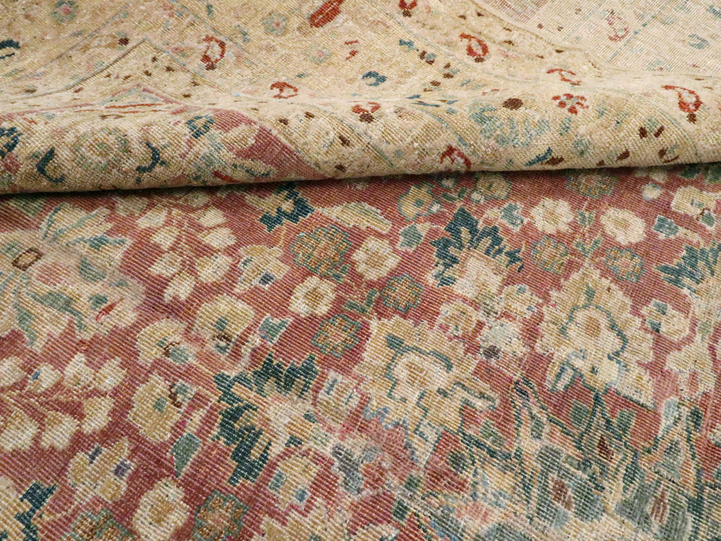 Antique Persian Lavar Kerman Carpet, No.11638 - Staging