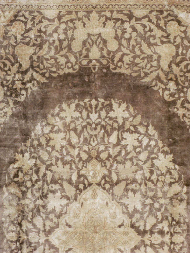 Vintage Persian Tabriz Carpet, No.11675 - Staging