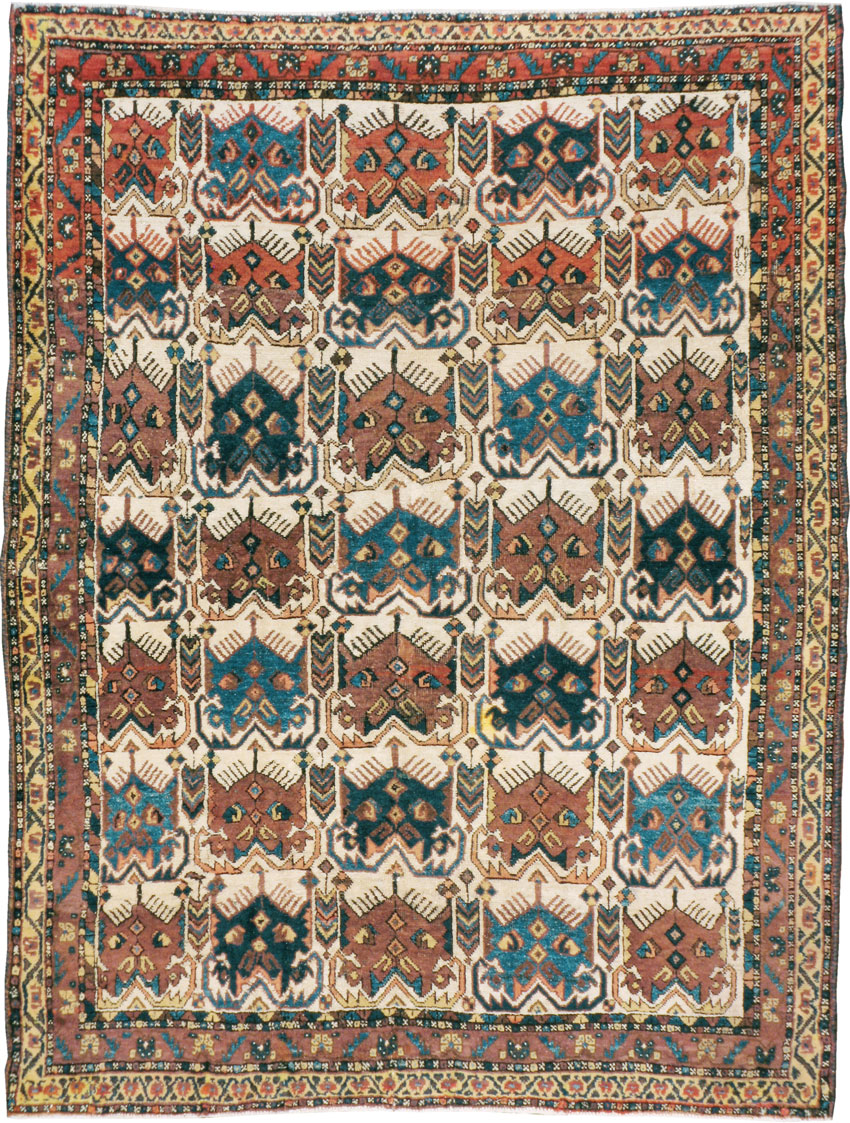 Antique Persian Afshar Rug, No.11750 - Staging