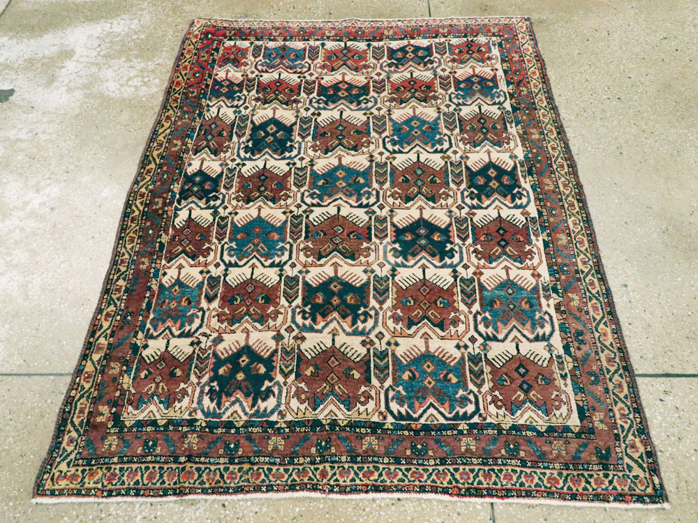 Antique Persian Afshar Rug, No.11750 - Staging