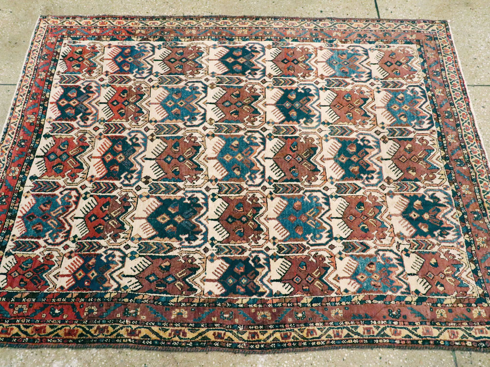 Antique Persian Afshar Rug, No.11750 - Staging