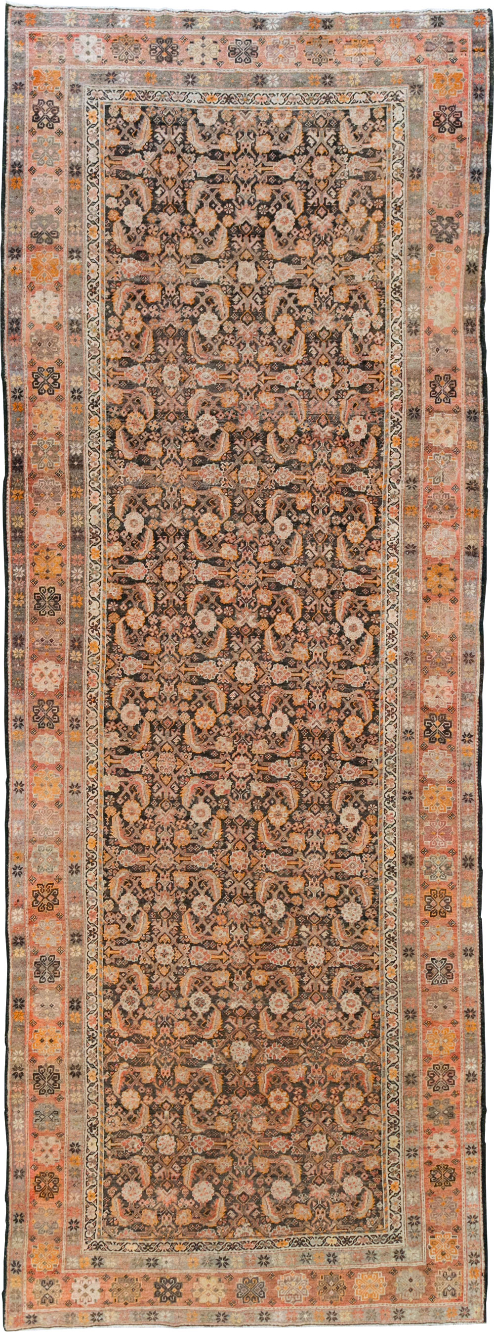 Antique Persian Mahal Gallery Rug, No.11753 - Staging