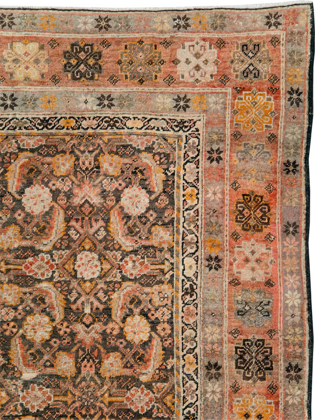 Antique Persian Mahal Gallery Rug, No.11753 - Staging