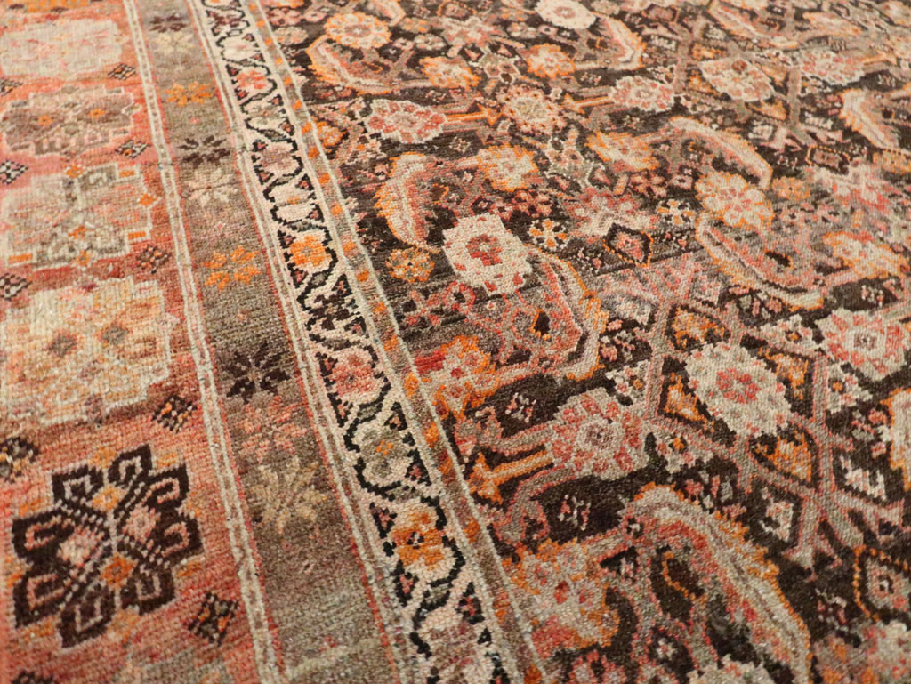 Antique Persian Mahal Gallery Rug, No.11753 - Staging