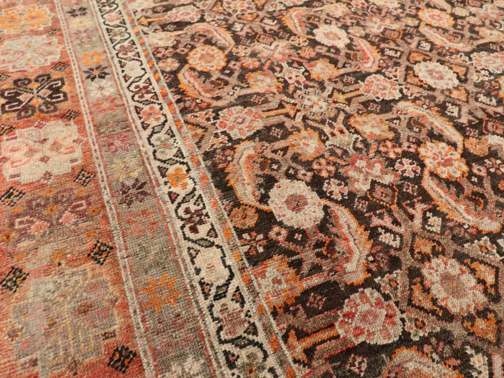 Antique Persian Mahal Gallery Rug, No.11753 - Staging