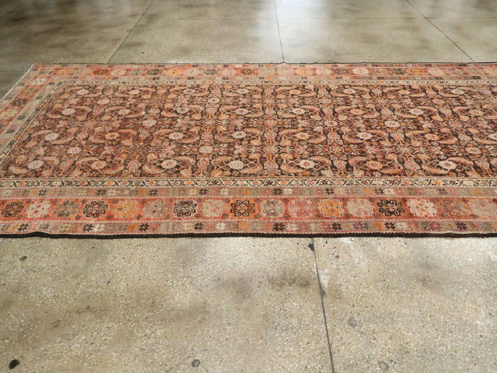 Antique Persian Mahal Gallery Rug, No.11753 - Staging