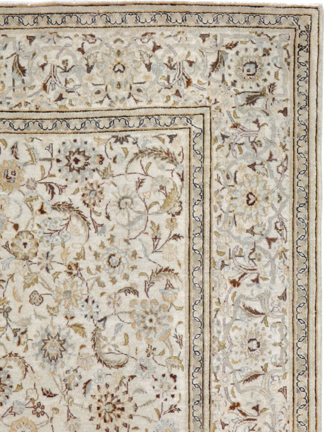 Vintage Persian Kashan Rug, No.11757 - Staging