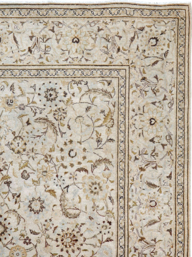 Vintage Persian Kashan Rug, No.11757 - Staging