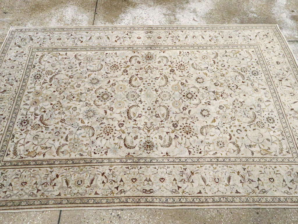 Vintage Persian Kashan Rug, No.11757 - Staging