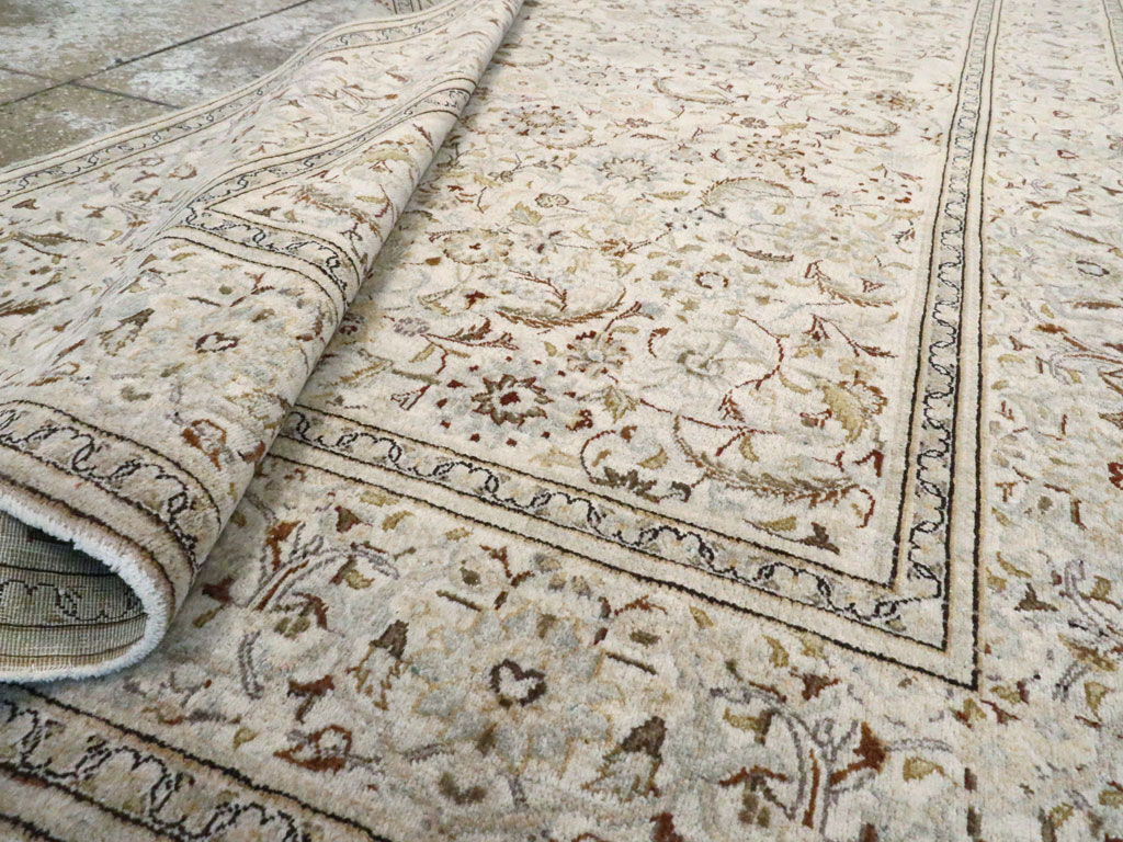 Vintage Persian Kashan Rug, No.11757 - Staging