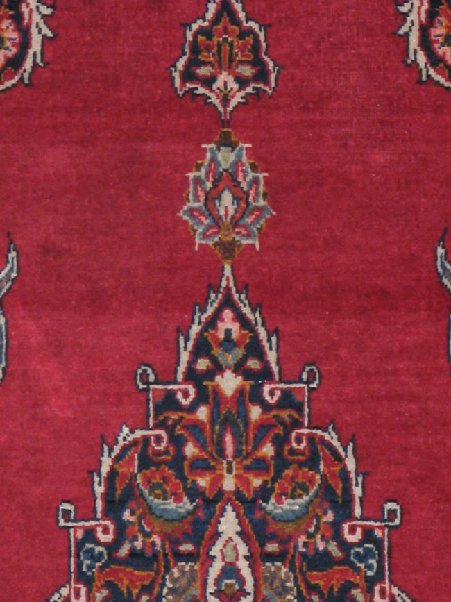 Vintage Persian Kashan Rug, No.11758 - Staging