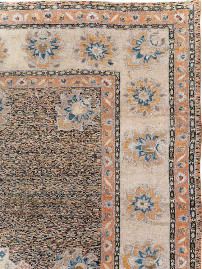 Vintage Persian Mahal Room Size Carpet, No.11759 - Staging