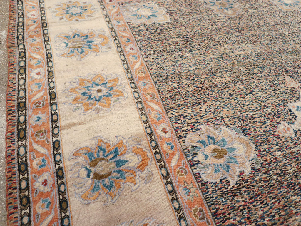 Vintage Persian Mahal Room Size Carpet, No.11759 - Staging