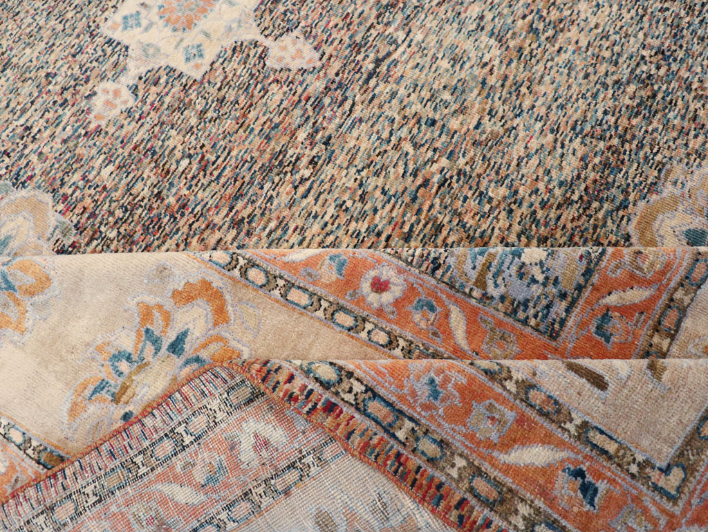 Vintage Persian Mahal Room Size Carpet, No.11759 - Staging