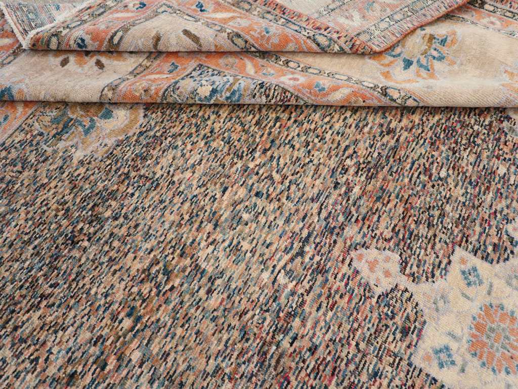 Vintage Persian Mahal Room Size Carpet, No.11759 - Staging