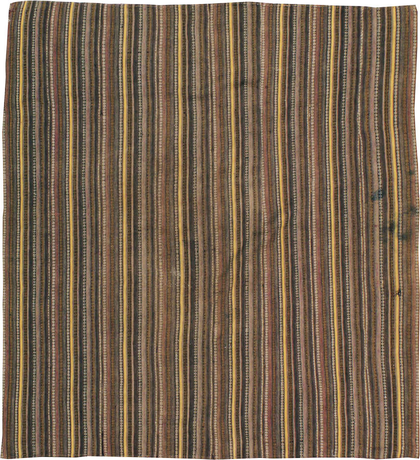 Vintage Turkish Flatweave Kilim Rug, No.11761 - Staging