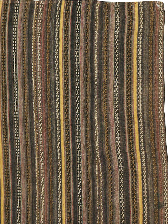 Vintage Turkish Flatweave Kilim Rug, No.11761 - Staging