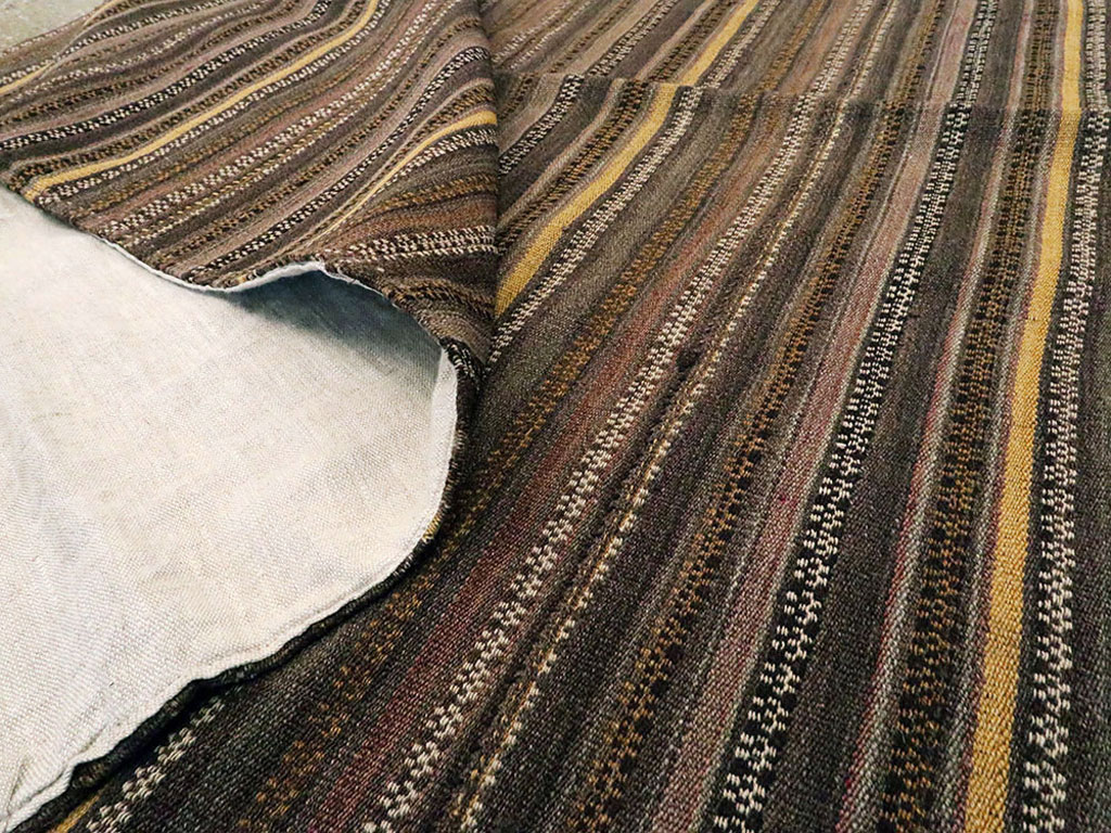 Vintage Turkish Flatweave Kilim Rug, No.11761 - Staging