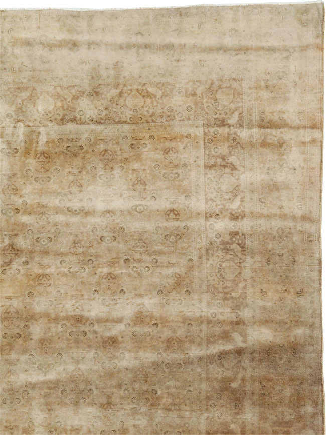 Antique Persian Tabriz Carpet, No.11786 - Staging