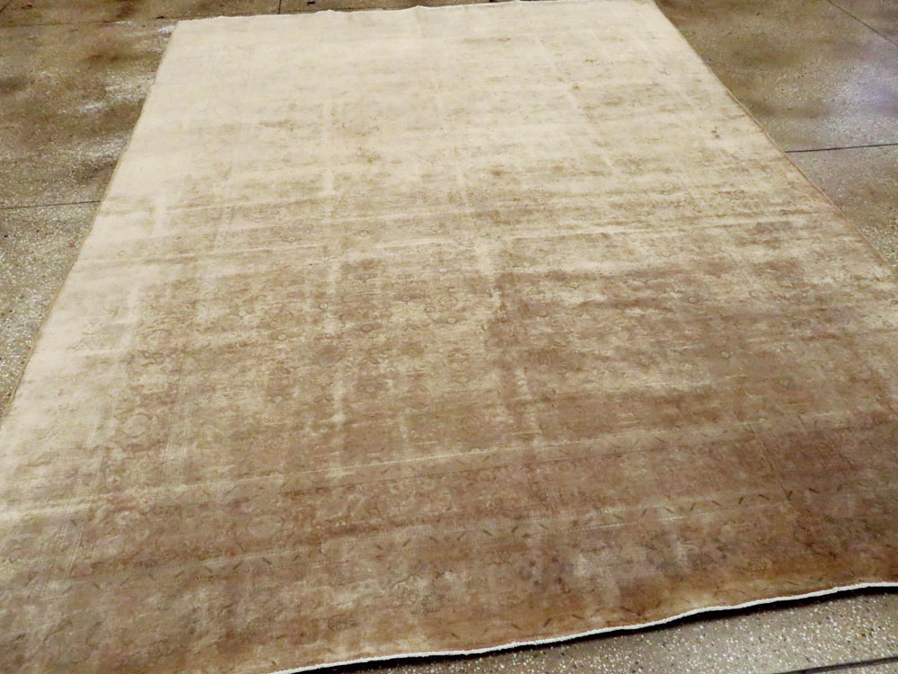 Antique Persian Tabriz Carpet, No.11786 - Staging