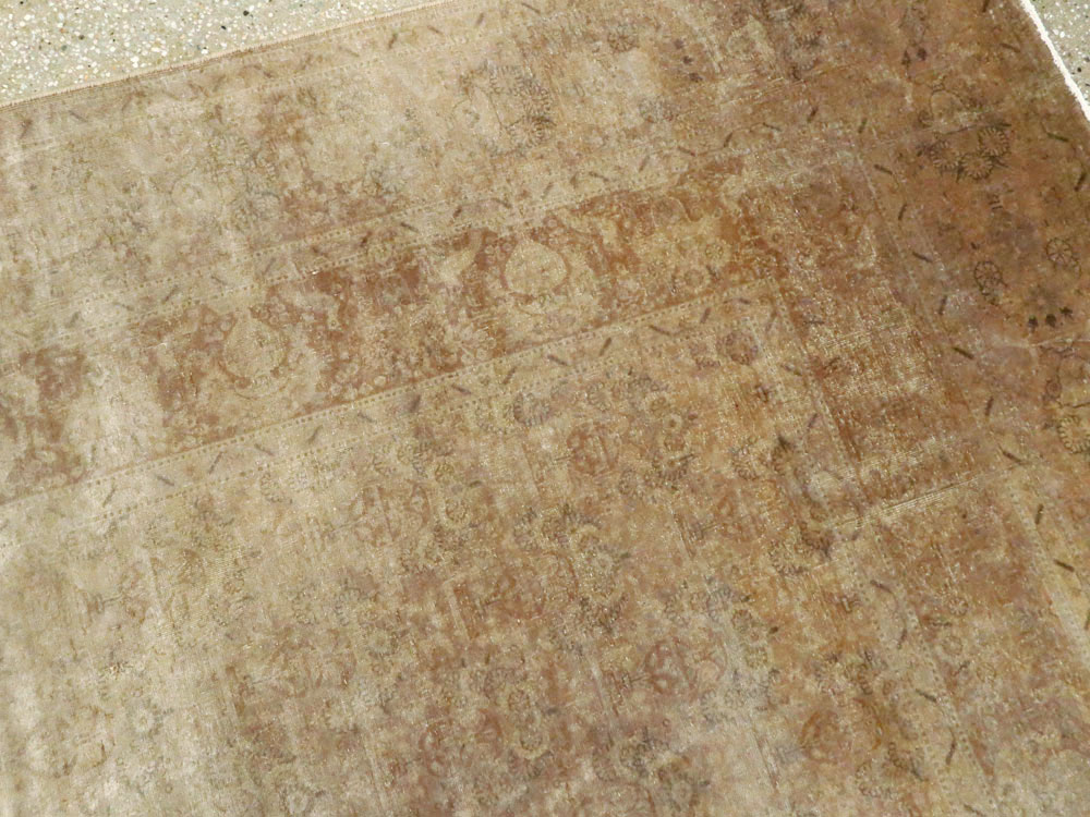 Antique Persian Tabriz Carpet, No.11786 - Staging