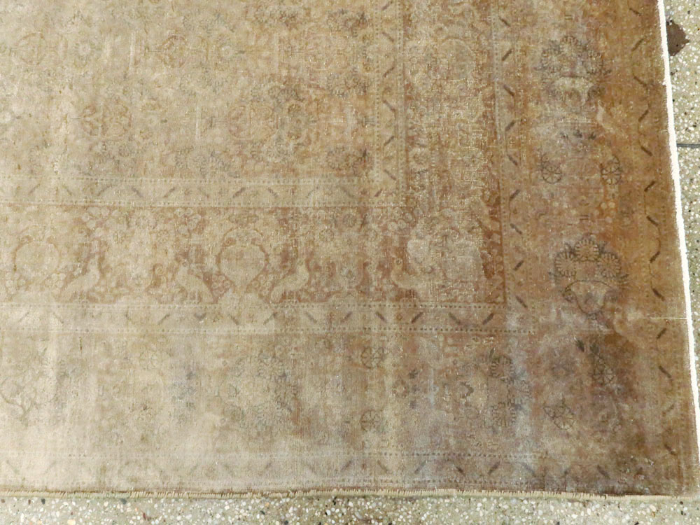Antique Persian Tabriz Carpet, No.11786 - Staging