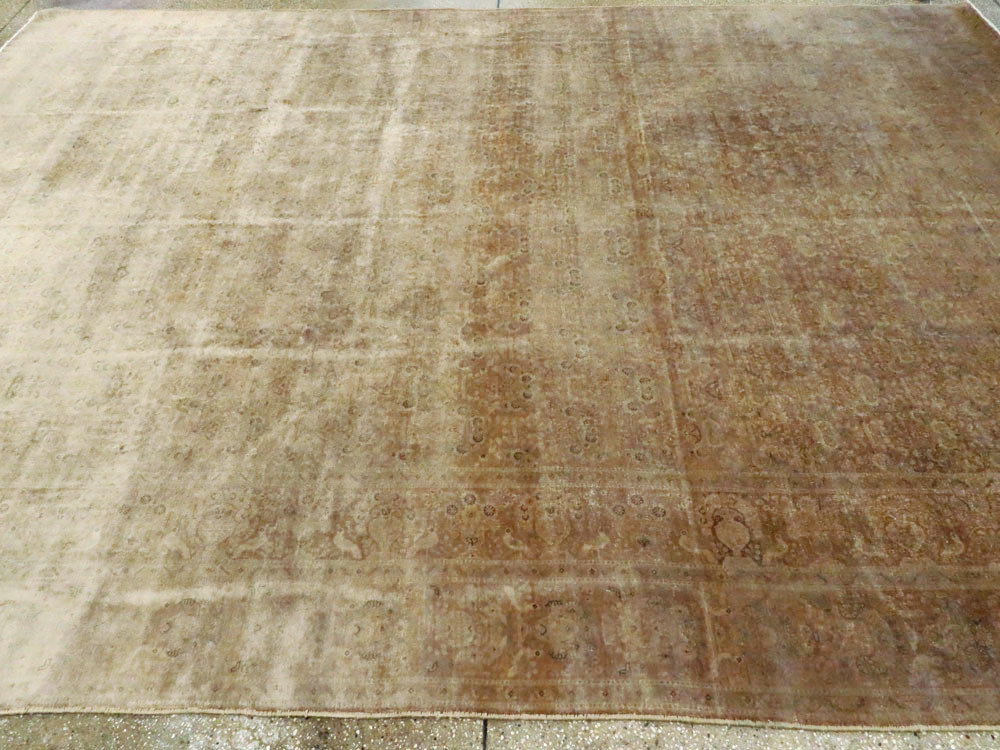 Antique Persian Tabriz Carpet, No.11786 - Staging