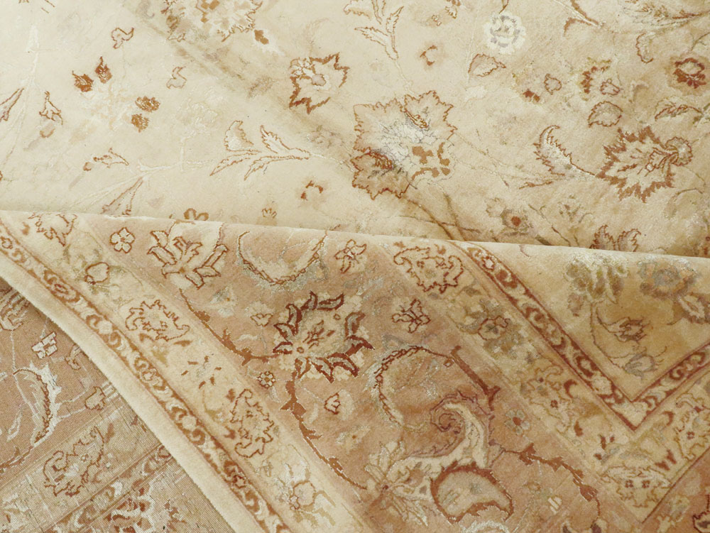 Vintage Persian Tabriz Carpet, No.11787 - Staging