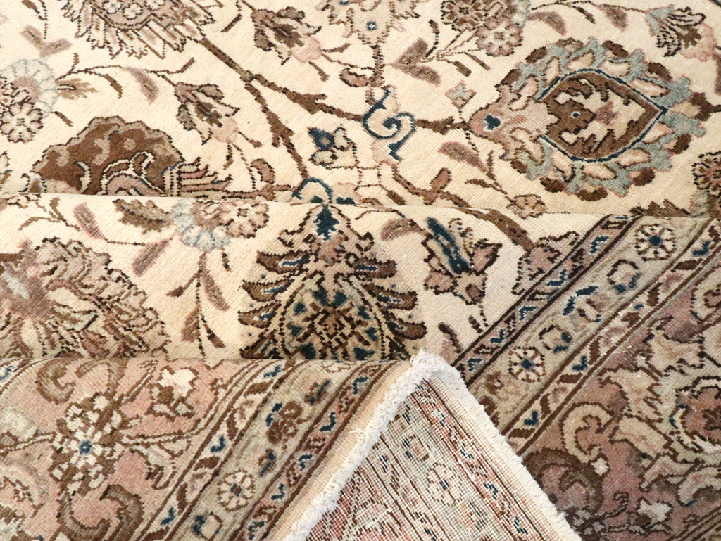 Vintage Persian Tabriz Carpet, No.11792 - Staging