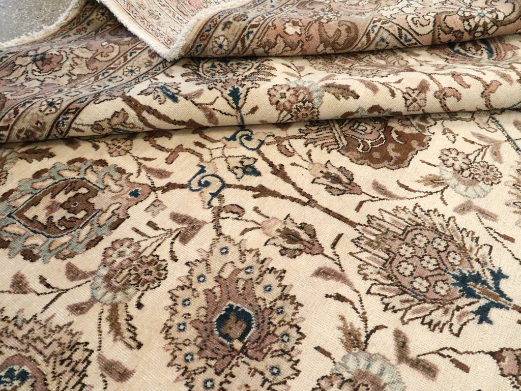 Vintage Persian Tabriz Carpet, No.11792 - Staging