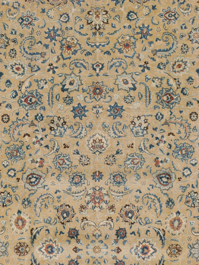 Vintage Persian Mashad Carpet, No.11804 - Staging