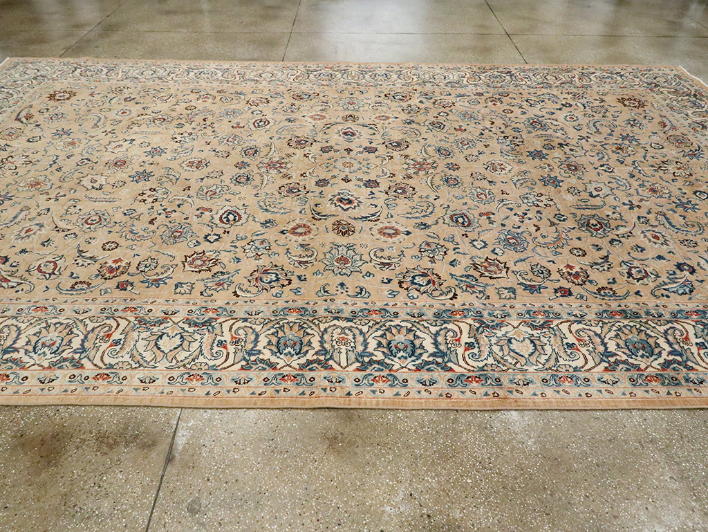 Vintage Persian Mashad Carpet, No.11804 - Staging
