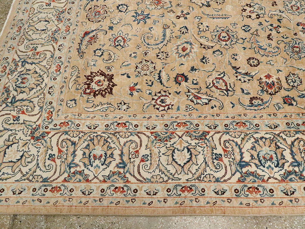 Vintage Persian Mashad Carpet, No.11804 - Staging