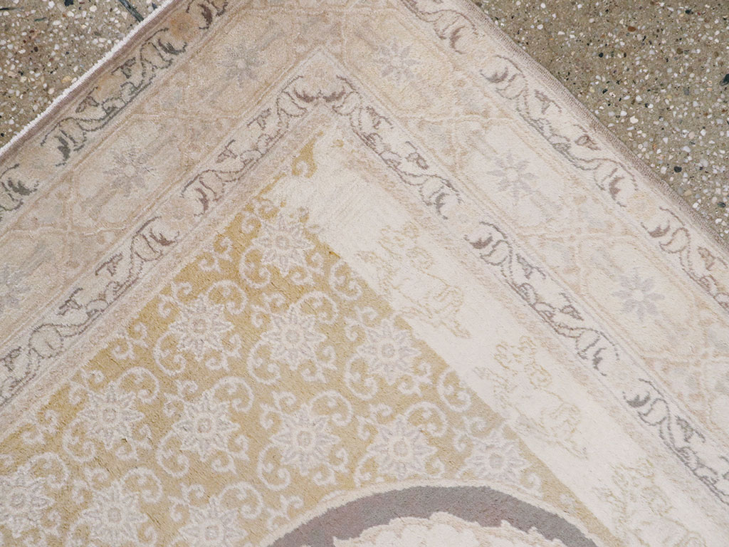 Antique Persian Tabriz Pictorial Rug, No.11823 - Staging