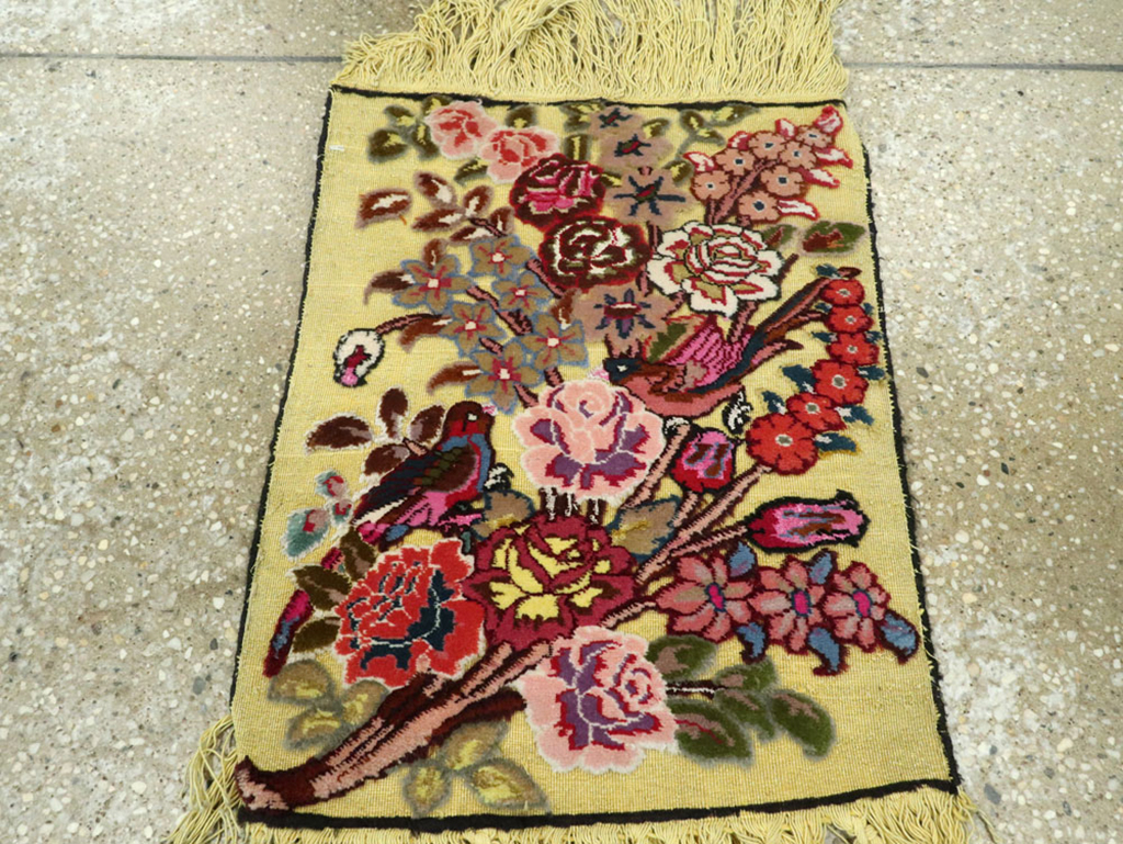 Vintage Persian Souf Rug (Pair: 1 of 2), No.11847 - Staging