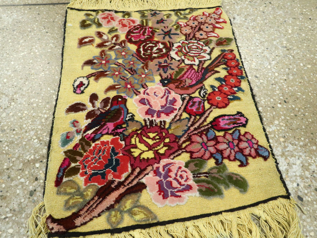 Vintage Persian Souf Rug (Pair: 1 of 2), No.11847 - Staging