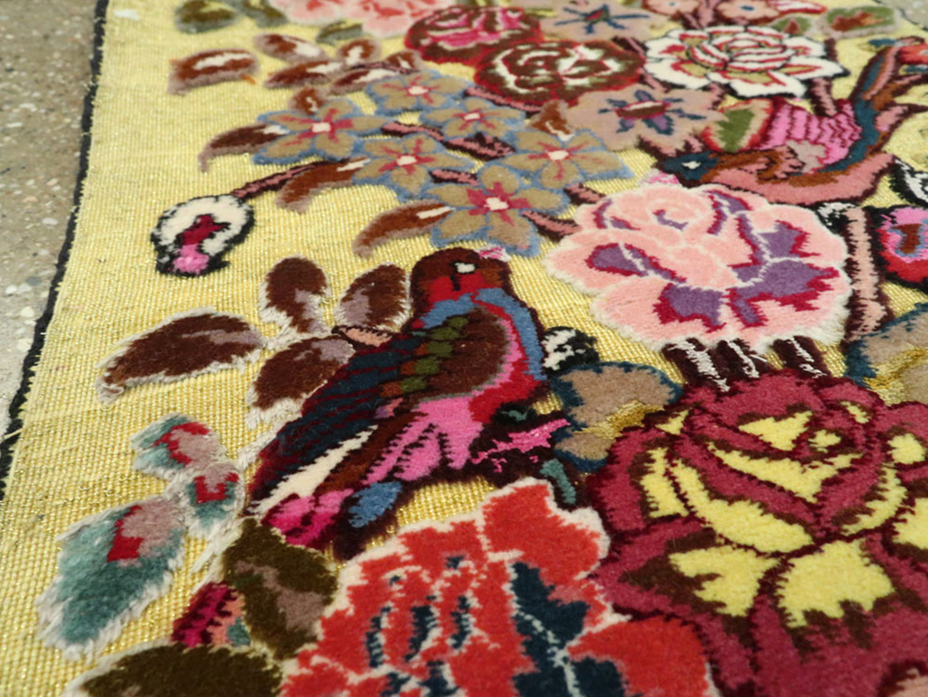 Vintage Persian Souf Rug (Pair: 1 of 2), No.11847 - Staging