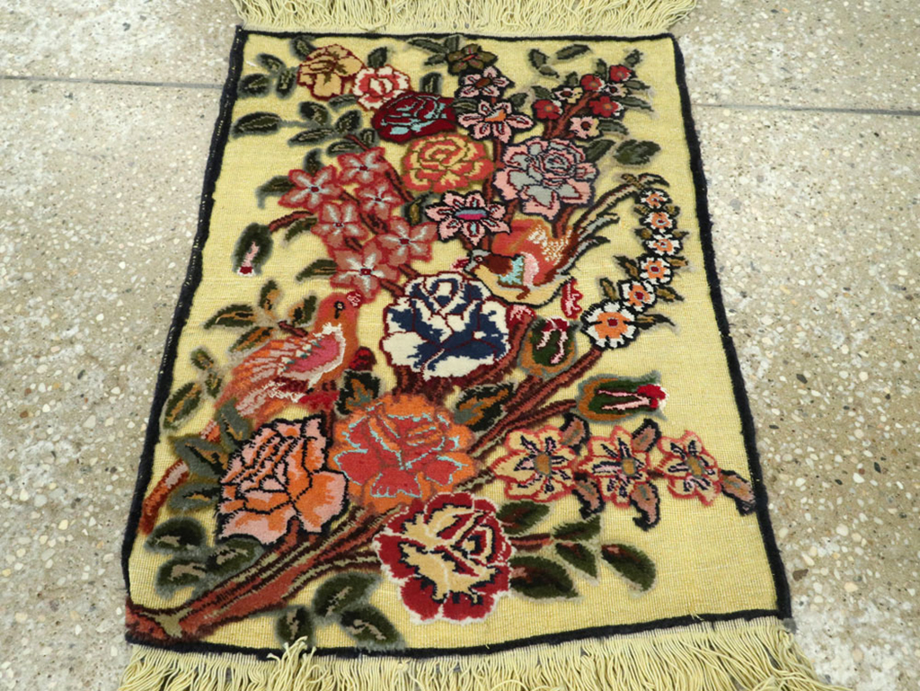 Vintage Persian Souf Rug (Pair: 2 of 2), No.11848 - Staging