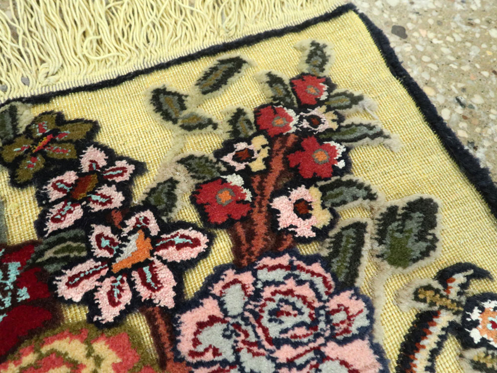 Vintage Persian Souf Rug (Pair: 2 of 2), No.11848 - Staging