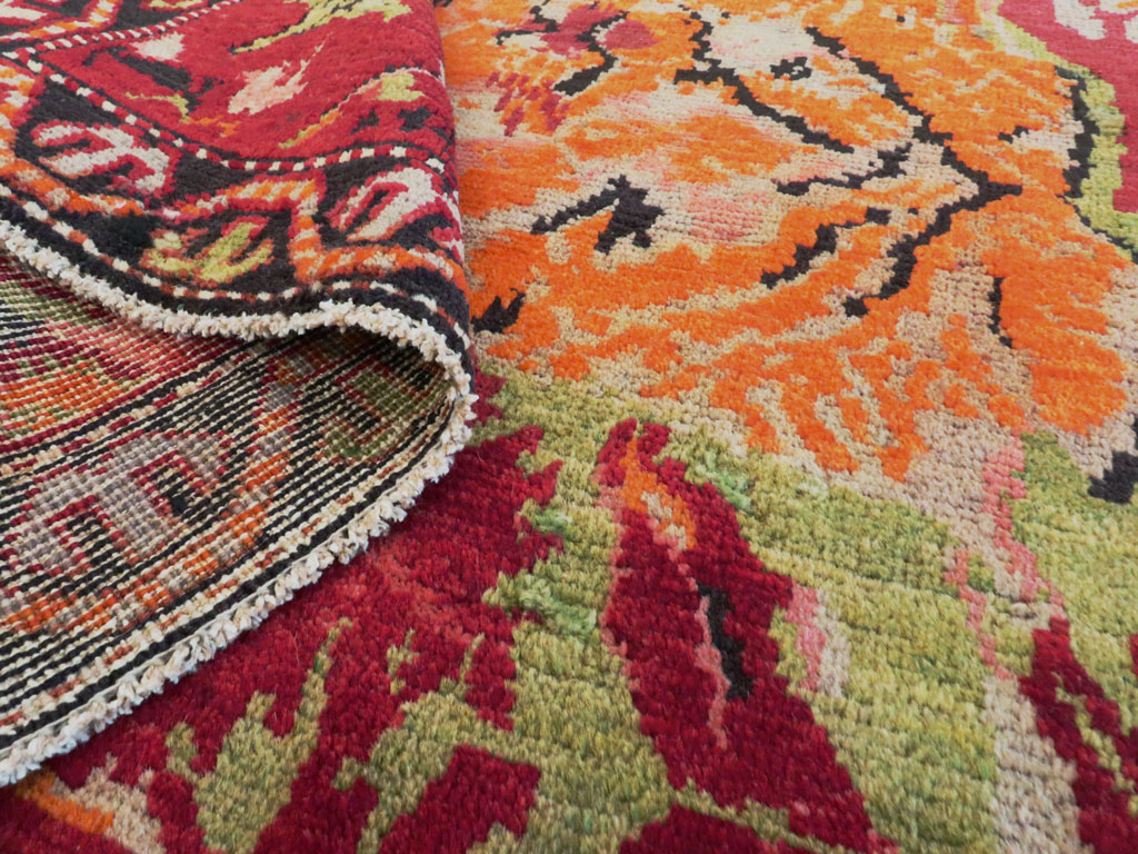 Antique Caucasian Karabagh Pictorial Rug, No.11857 - Staging