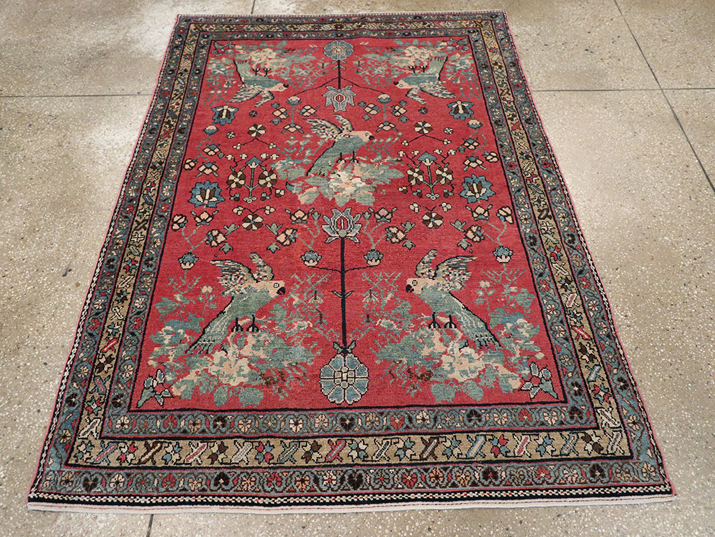 Antique Persian Malayer Rug, No.11860 - Staging