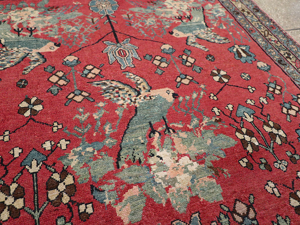 Antique Persian Malayer Rug, No.11860 - Staging
