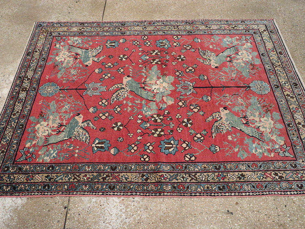 Antique Persian Malayer Rug, No.11860 - Staging