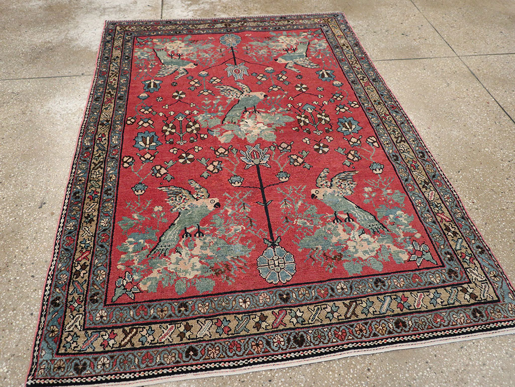 Antique Persian Malayer Rug, No.11860 - Staging