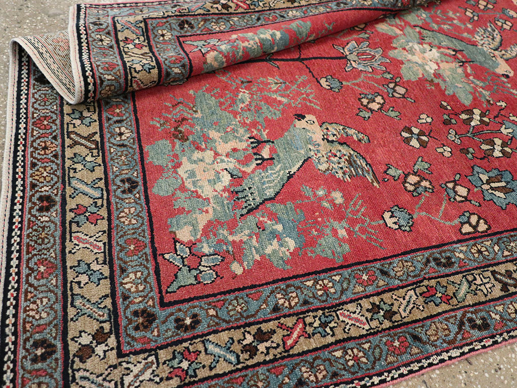 Antique Persian Malayer Rug, No.11860 - Staging