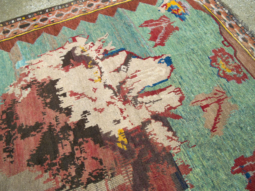 Antique Persian Gabbeh Pictorial Rug, No.11865 - Staging