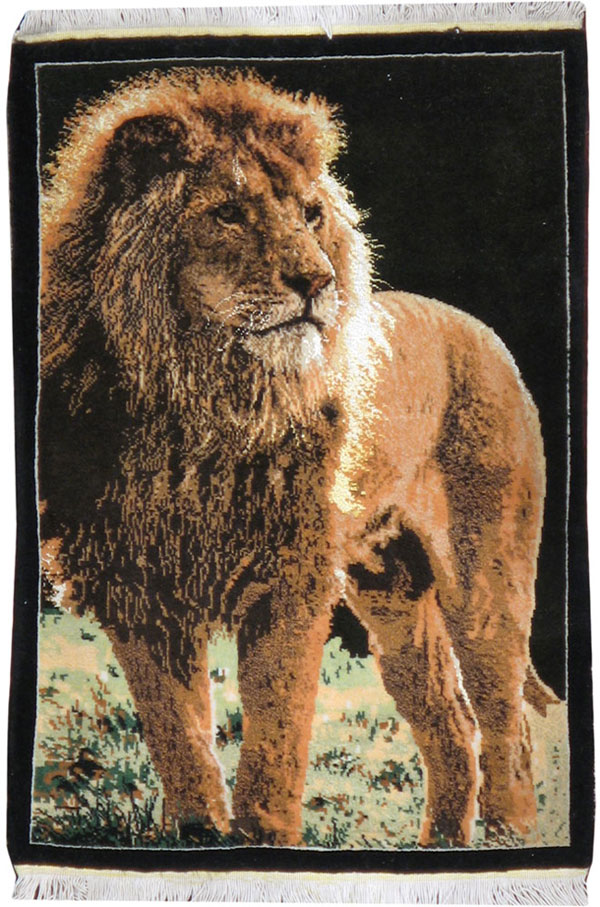 Modern Tabriz Pictorial Rug, No.11867 - Staging