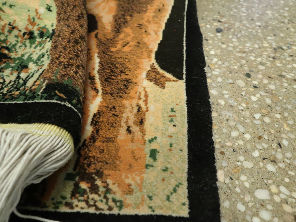 Modern Tabriz Pictorial Rug, No.11867 - Staging