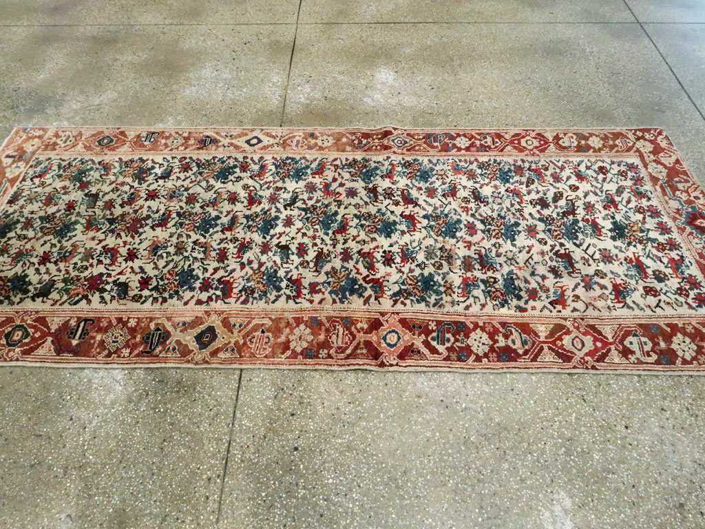 Antique Persian Kurdish Rug, No.11878 - Staging
