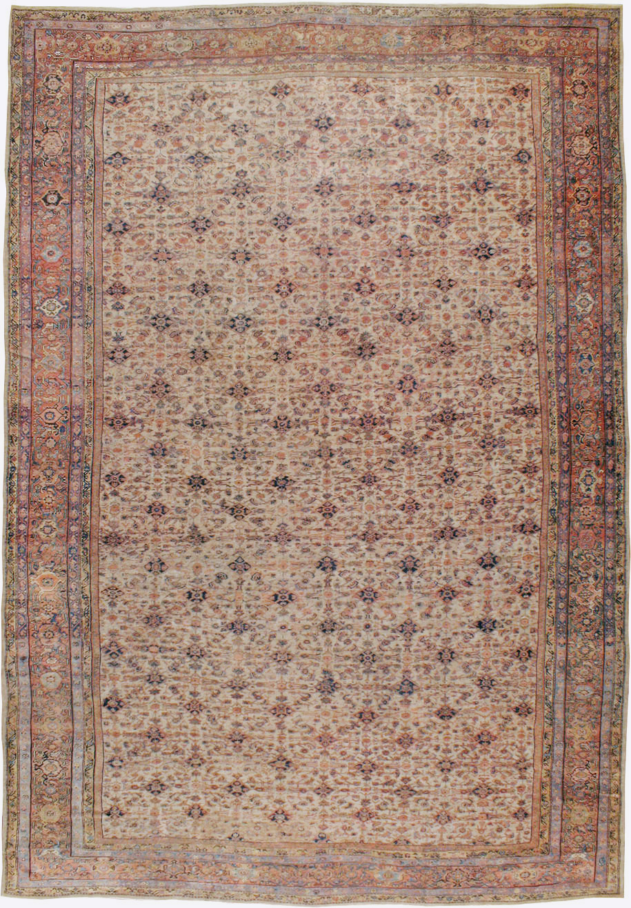 Antique Persian Mahal Carpet, No.11905 - Staging
